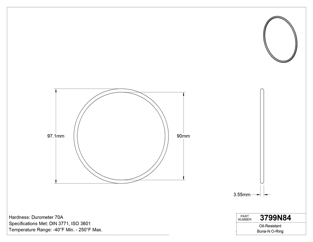 Technical drawing - 3799N84